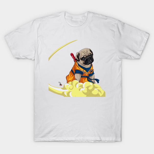 Dragon Pug Z T-Shirt by AniPug